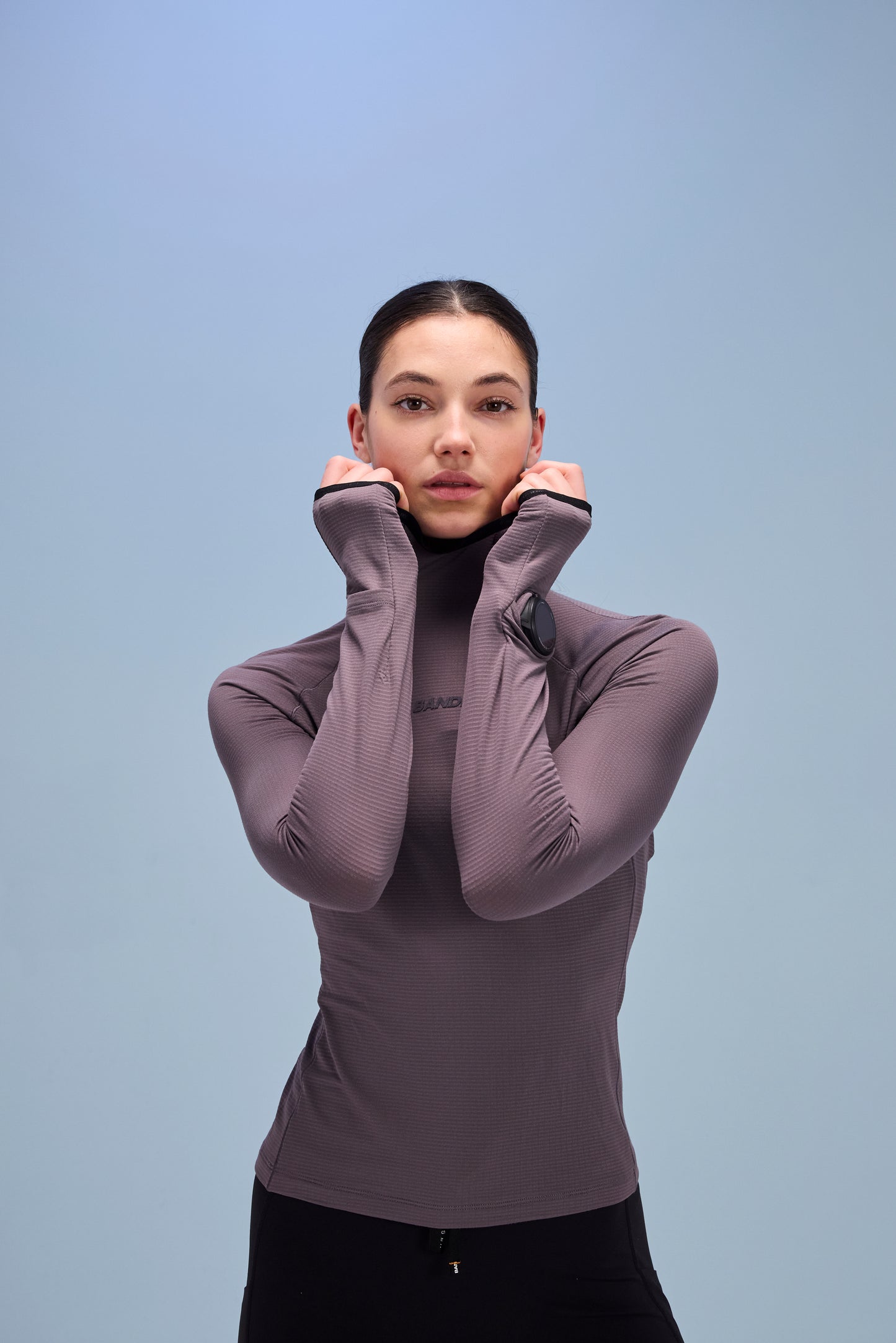 Women's AuraGrid Hooded Performance Top